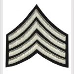 Stripe Chevrons Badge Silver Bullion