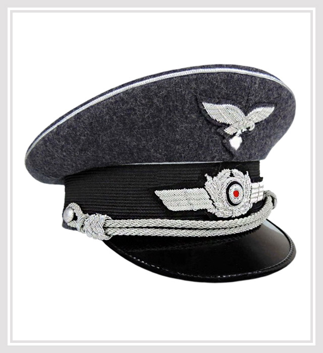 German WW2 Luftwaffe Officers Visor Cap