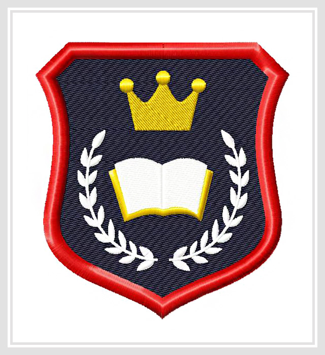Wreath Prep School Badge